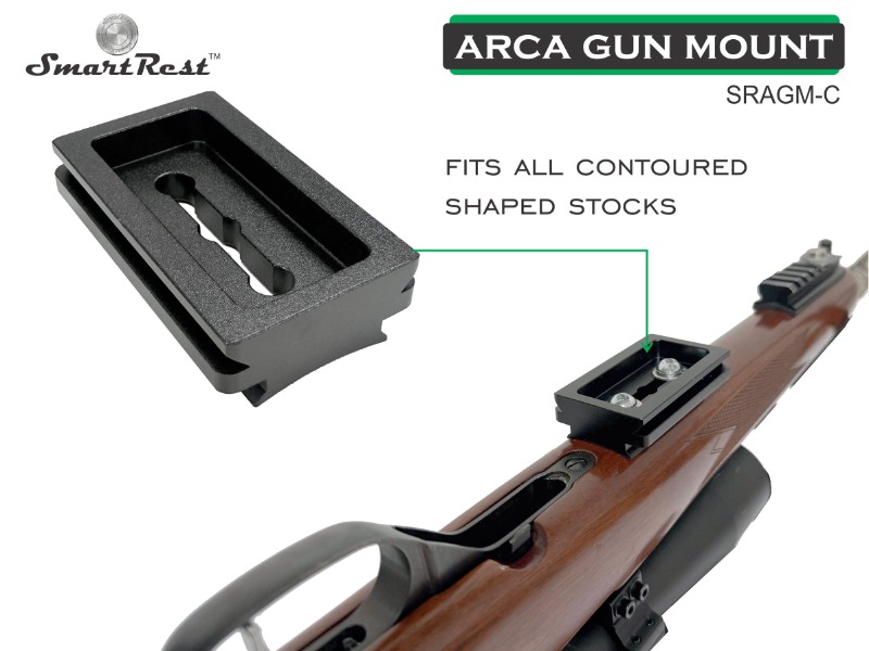 SmartRest ARCA GUN MOUNT (curved) plate for contoured stock
