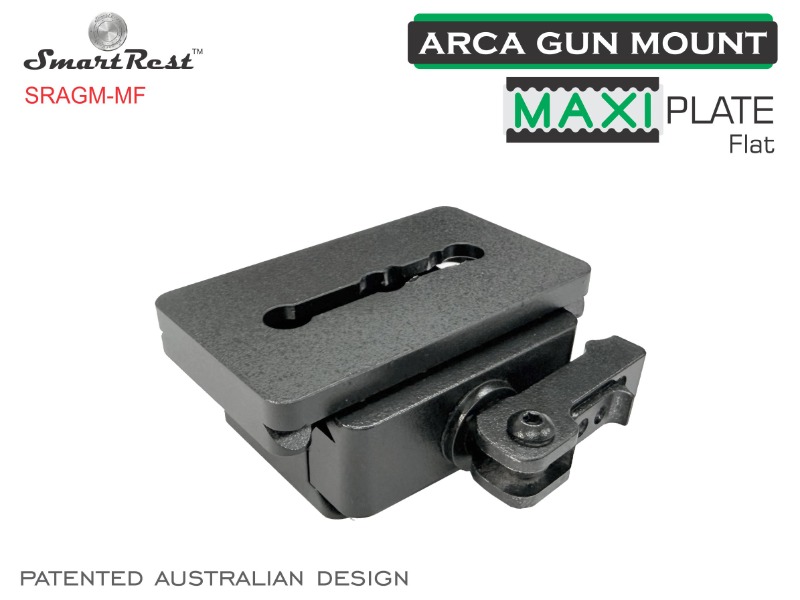 Arca Gun Mounts - MAXI Plate Flat Base - Ultimate Arca and Picatinny locking systems 