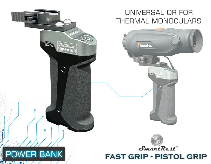 Pistol Grip Power Bank - For Thermal monocular