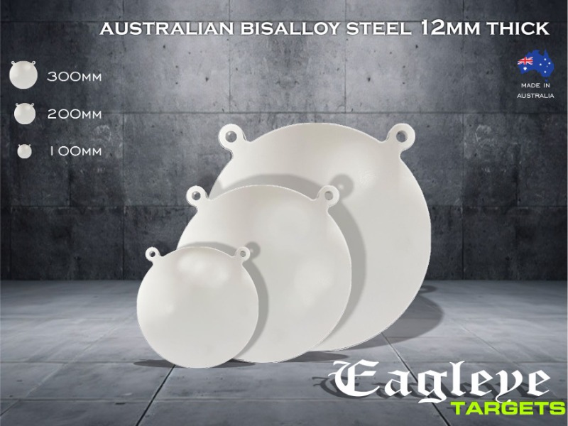 Gongs - Hardened Australian Bisalloy Armour steel - Eagleye Brand