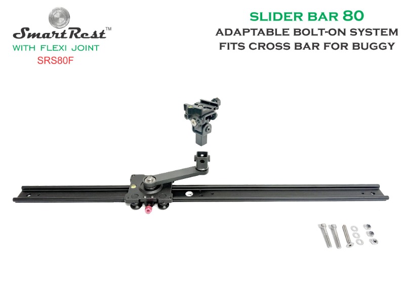SmartRest Slider Bar 80cm Bolt-on with Flexi Joint